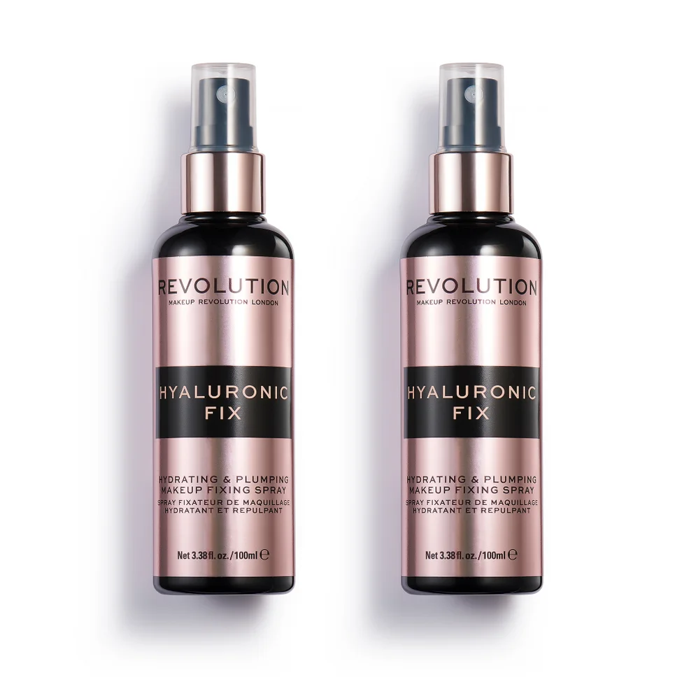 Makeup Revolution Hyaluronic Fixing Spray Duo Image 1