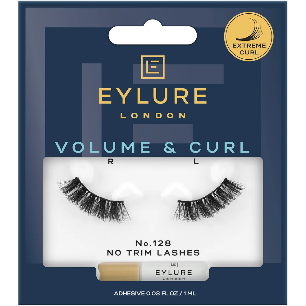 Eylure 3/4 Length False Lashes - Volume & Curl No. 128 Image 1