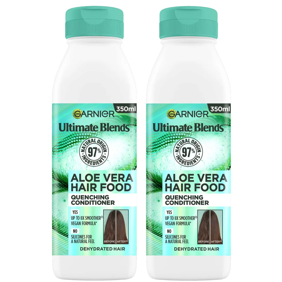 Garnier Ultimate Blends Aloe Vera 3-in-1 Plumping Hair Mask Duo Image 1