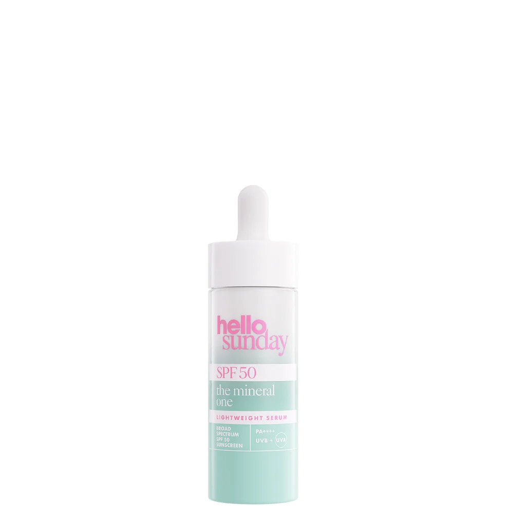 Hello Sunday The Mineral One Lightweight Serum with Hyaluronic Acid SPF50 30ml Image 1