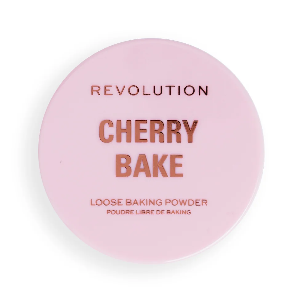 Makeup Revolution Cherry Bake Loose Powder & Puff Image 1