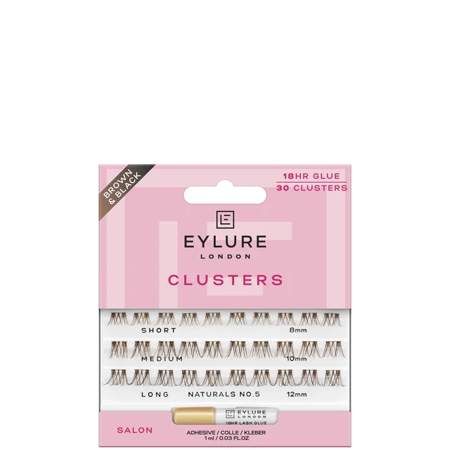 Eylure Brown/Blk Cluster- Brown/Black Naturals No.5