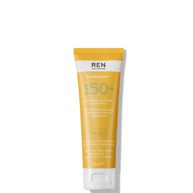 REN Clean Skincare Evercalm Sensitive Support Sunscreen SPF50+ 50ml