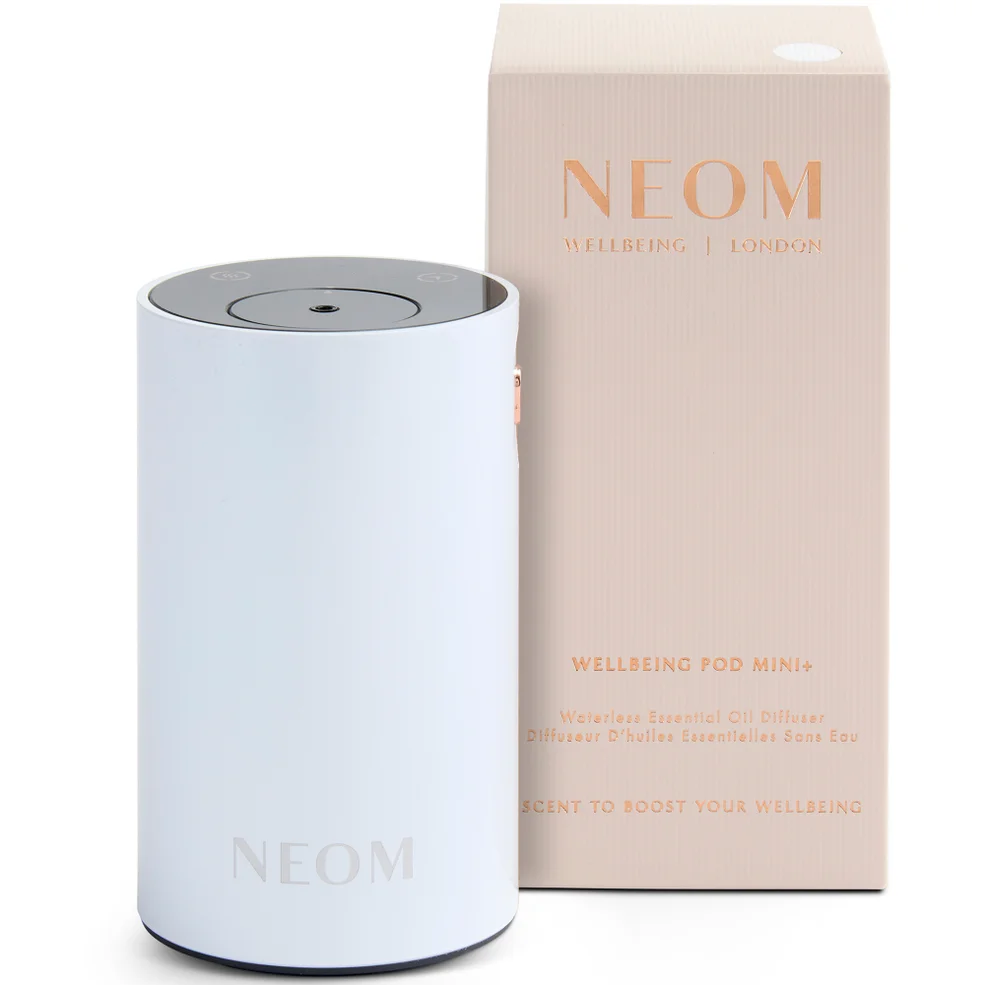 Neom Wellbeing London Pod Mini+ Waterless Essential Oil Diffuser White Image 1