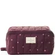 The Flat Lay Co. Marshmallow Flat Lay Makeup Box Bag - Burgundy Hearts LOOKFANTASTIC EXCLUSIVE