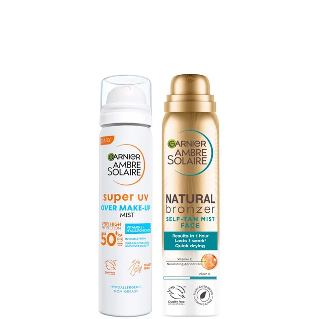 Garnier Ambre Solaire Face SPF50+ Mist and Self Tan Mist 75ml