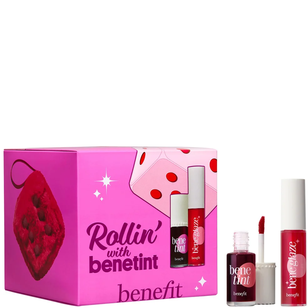 benefit Rollin with Benetint Cheek & Lip Tint and Limited Edition Lip Oil Duo with Beauty Bag Image 1