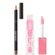 Rimmel Oh My Gloss! Pink Flush & Lasting Finish - Cappuccino 705 Lip Bundle